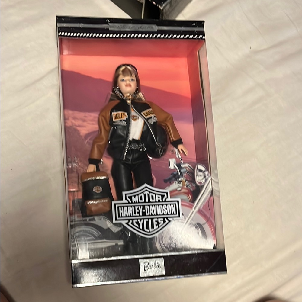 COPY - Harley-Davidson Doll with Brown and Black Biker Outfit